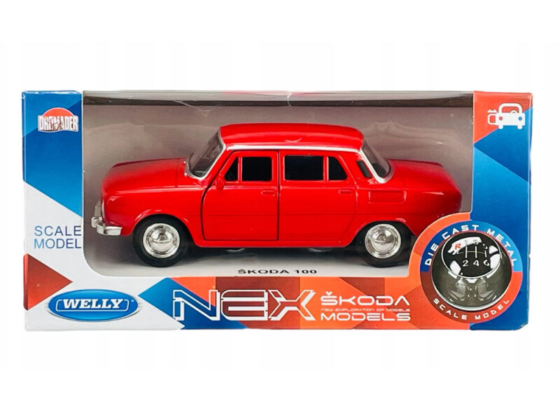 Welly Škoda 100 1:34 červená